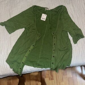 free people cardi top BNWT
